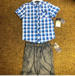 Brand NEW Boys Lucky Brand Size 4t Shirt And Shorts 2 Piece Set - Picture 1 of 1