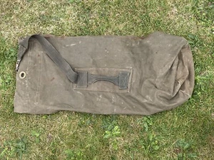 Vintage British Army Canvas Military Kit Bag (named) - Picture 1 of 4
