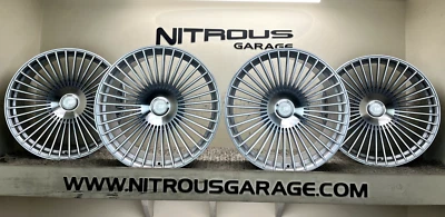 22 SILVER MERCEDES MAYBACH S580 S680 SEDAN RF35 CONCAVE S CLASS WHEELS - Image 1 of 4