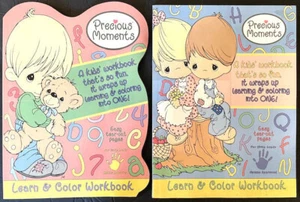 PRECIOUS MOMENTS ~LEARN & COLOR WORKBOOK SET~ 256 PAGES - Picture 1 of 1