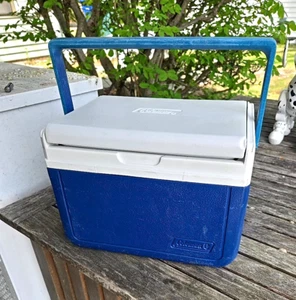 Coleman Cooler Mini Flip Lid 5205 5 QT Lunch Box/Ice Chest 6 Pack 1999 - Picture 1 of 10