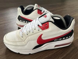 NIKE Air Max LTD Mens Running Gym Trainers, White/Red/Black - Size 8 - Bild 1 von 12