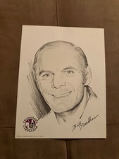 Cleveland Crusaders WHA Hockey 1973 Pencil Print Drawing Arena Coach Barons AHL