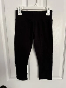 Justice Girls Black Leggings Stretchy Pants Size 10 - Picture 1 of 5