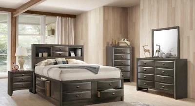 CABEZAL CAPITANES CAMA DE ALMACENAMIENTO DEFINITIVO PLATAFORMA TAMAÑO QUEEN Foto 1 de 2