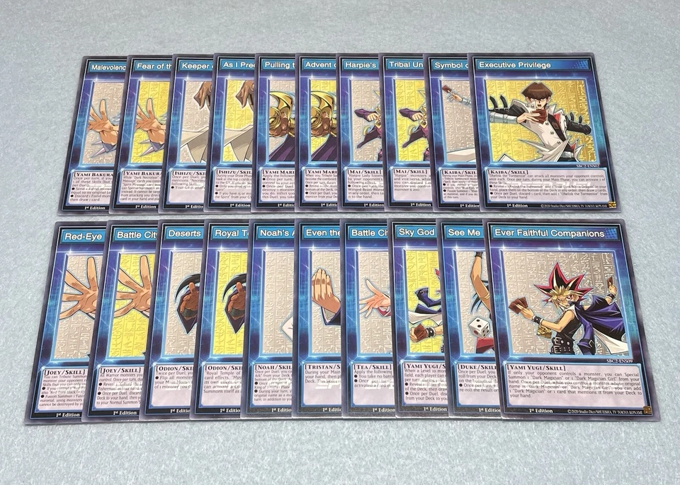 Yugioh Speed Duel Battle City Finals 20 Card 1st Edition Skill Card Set NM SBC2 - Image 1 of 1