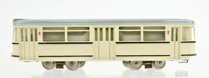 VINTAGE HAMO HO SCALE CREAM / GRAY POWERED STREET CAR DC 2-RAIL --CRD - Picture 1 of 9