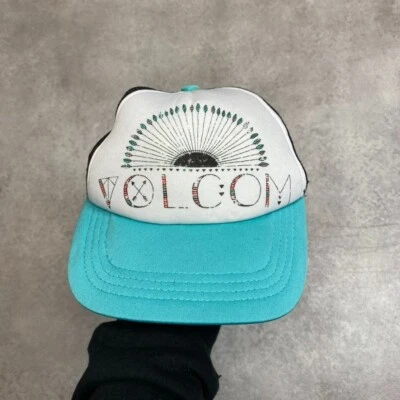 Volcom Trucker Hat Mens Mesh Vintage Adjustable Snap Back Cap White - Image 1 of 4