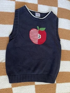 Gymboree Prep School Apple Sweater Vest girl size 8 - Picture 1 of 3