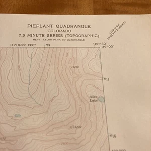 Mappa topografica USGS: Quadrilatero delle piante Colorado 1967 - Foto 1 di 3