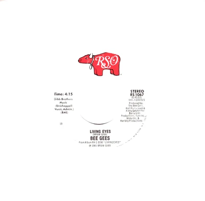 BEE GEES:    LIVING EYES / I STILL LOVE YOU .. 45 RPM 5105 - Image 1 of 3