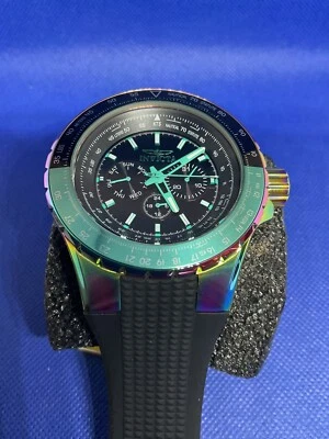 Invicta Aviator Iridescent /black mod 37033 men’s wristwatch - image 1 of 4