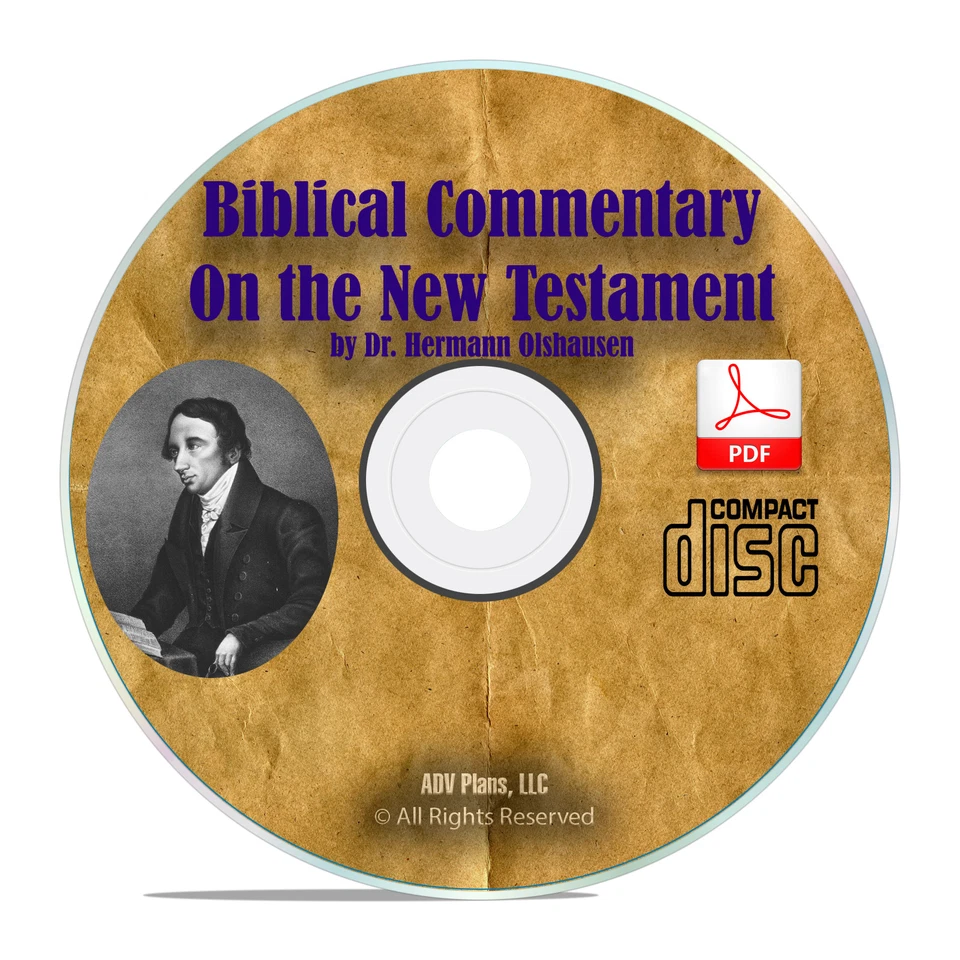 Biblical Commentary New Testament, Hermann Olshausen, Bible Study Book H29 Foto 1 de 1