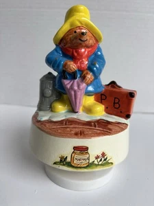 Vintage 1981 Eden Toys Schmid Paddington Bär Spieluhr Figur Country Road - Bild 1 von 9
