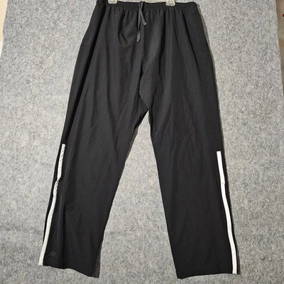 Calça atlética Holloway adulto 2XL preta com cordão cintura roupa ativa - Imagem 1 de 4