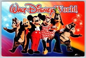 Mickey Mouse And Friends Walt Disney World Vintage 4X6 Postcard AF410 - Picture 1 of 2