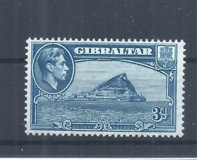 Gibraltar stamps.  1938 (1942) GVI 3d MH perf 13 SG 125b ? (AS551) - Image 1 of 2