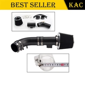 Kit de admisión de aire frío + filtro negro 3" para Honda Accord 2004 2005-2007 L4 2,4 L - Imagen 1 de 21