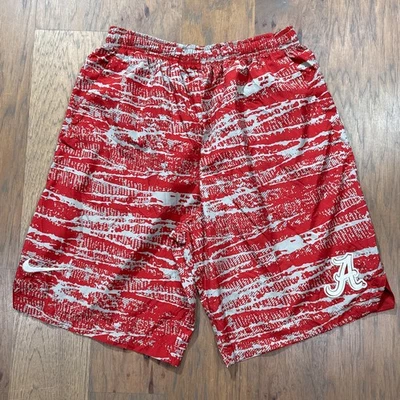 Alabama Crimson Tide Shorts Mens S Red Stripes Nike Dri Fit On Field Performance - Image 1 of 4