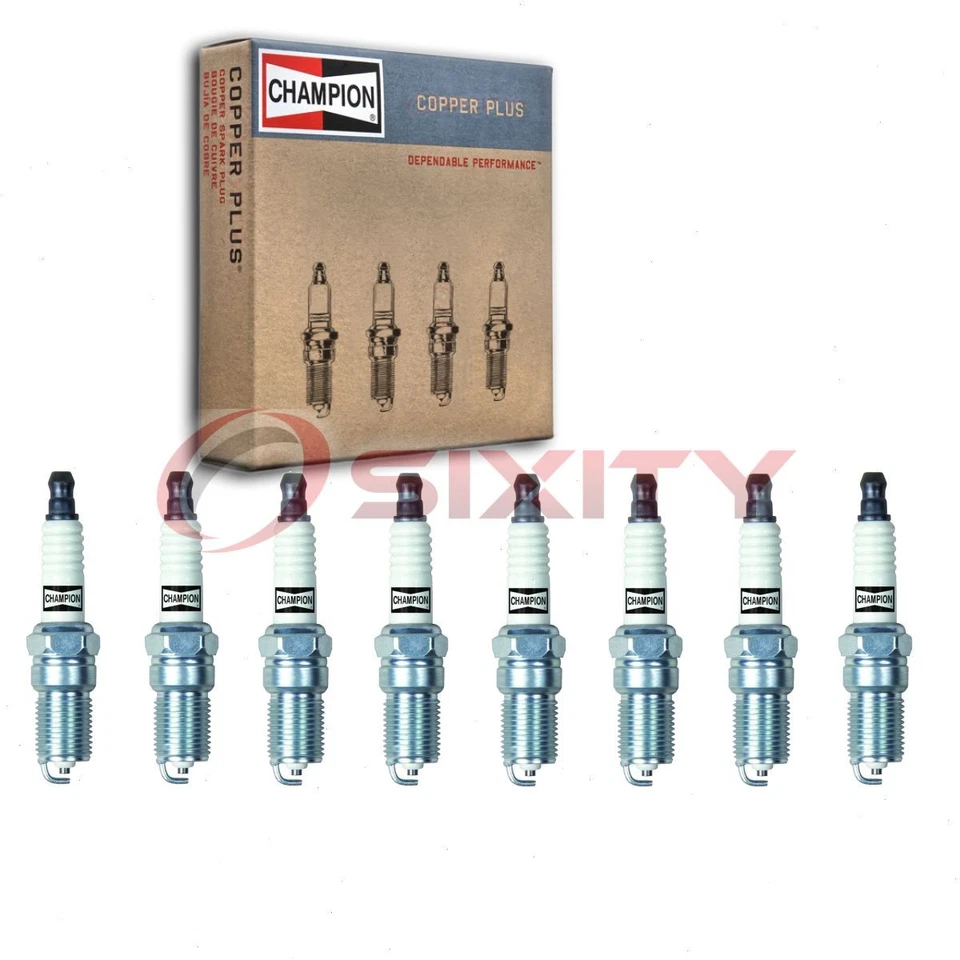 8 pc Champion Copper Plus Spark Plugs for 2010-2013 Ford E-250 4.6L V8 pl - Image 1 of 4