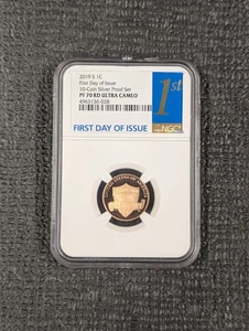 2019 S PF 70 RD ULTRA CAMEO LINCOLN CENT 1c NGC 10 Coin Silver Proof Set - Picture 1 of 4