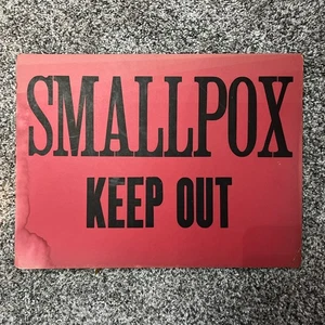 Smallpox Cardstock Warning Sign, Rare, Vintage - Picture 1 of 7