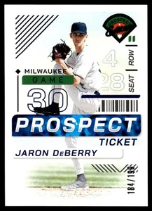 Boleto Panini Prospect Edition 2024 Jaron Deberry Prospect/199 #113 Milwaukee - Imagen 1 de 2