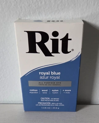 NUEVA Caja en Polvo Tinte Rit ~ Azul Real 1-1/8 OZ BOLSA SELLADA Foto 1 de 2