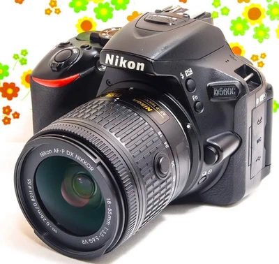 Nikon D5600 DSLR Camera Kit with Wi-Fi, 24.2MP, Transfer to Smartphone, Used - Image 1 of 4