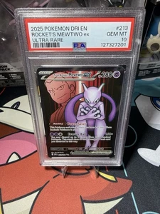 Team Rocket's Mewtwo ex 213/182 Sv10: Destined Rivals Holo PSA 10 - Picture 1 of 3