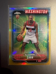 2024-25 Topps Chrome - Alexandre Sarr #136 Gold Refractor /50 (RC) - Bild 1 von 2