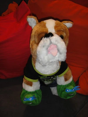 Build-A-Bear Workshop Bär Teddy TeddyBär mit Kleidung !! Dog Hund Dogge Turtles - Bild 1 von 4