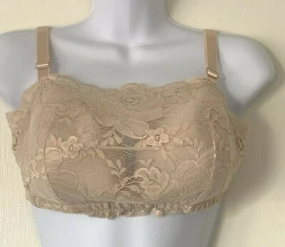 Sutiã Comfort Choice bege sem fio com apoio lateral, feminino tamanho 36C - Imagem 1 de 4