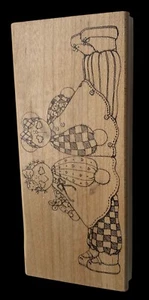 Rubber Crafting Stamp 2 Girls By Finders  Keepers 1995 6.25” X 3” - Picture 1 of 17