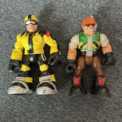 2x Rescue Heroes Mattel 2001 Action Figure - Изображение 1 из 4