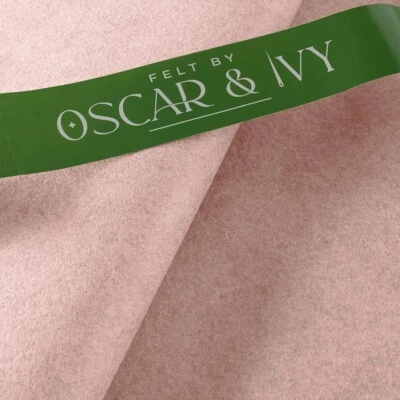 Handicraft Wool/Viscose Felt Fabric Material - Candy Pink - Felt By Oscar & Ivy - Image 1 of 2