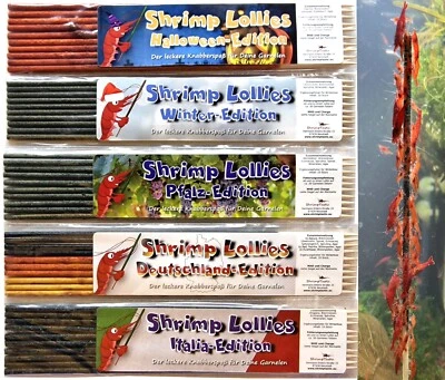 Shrimp Lollies Sonder-Editionen-Set / 50 Stück / Garnelen Lutscher Stangen - Bild 1 von 4
