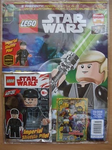 LEGO STAR WARS Magazine 03/2018 + IMPERIAL SHUTTLE PILOT Mini Figure - Picture 1 of 1