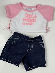 Build A Bear BAB Best Friends Furever Shirt And Sparkly Jeans