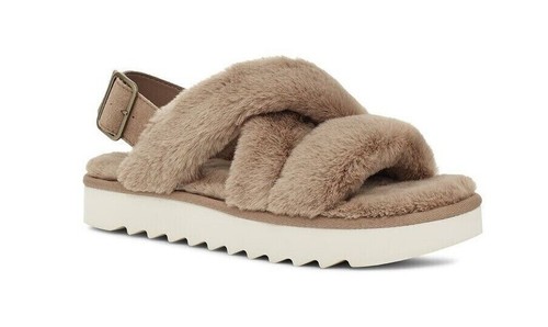 Koolaburra by UGG Ciabatta Fuzz ee da donna in anfora tortora taglia 6