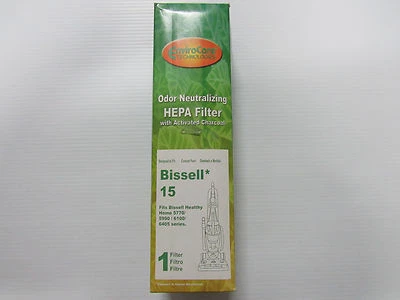 Bissell 15 & 17 Exhaust HEPA w/ Frame 5990 6100 5770H 5770P 57705 57708 6405 - Image 1 of 4