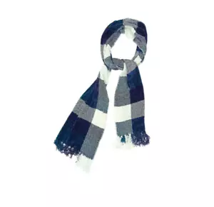 Bufanda de oruga a cuadros Charter Club para mujer (flecos, Mikinos) nueva regalo moda - Imagen 1 de 4