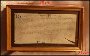 Parchemin 17e Epoque Louis XIV Montpellier 1679 Condamnation la Cour des Comptes - Picture 1 of 1