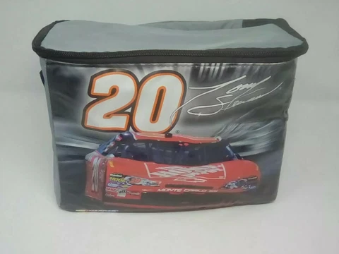 VINTAGE- NASCAR Tony Stewart #20 Insulated Lunch Box / Six Pack Cooler - Nice! Cover