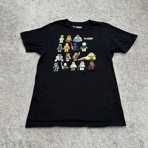 Lego Star Wars Graphic T-Shirt Boys XL Black Crew Neck Cotton Short Sleeve Tee - Picture 1 of 8
