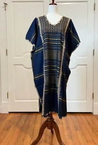 Vestido Huipil Mexicano Tejido a Mano. Oaxaca Huipil, Boho hecho a mano, Vintage. - Imagen 1 de 7