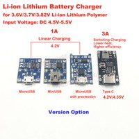 5V USB 1S 3.7V Lipo Lithium Li-ion 18650 Battery Charging Board Charger Module