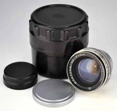 SERVICED! 1956 SOVIET USSR JUPITER-8 RED "П" LENS f2/50 for KIEV-2/CONTAX RF (2) - Image 1 of 4