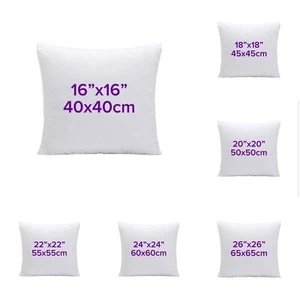 Duck Feather OR Hollowfiber Cushion Pads Inner Insert Extra Deep Filled Cushions - Picture 1 of 7