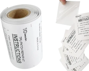 3 in X 7 Ft Roll TPU Pool Patch Repair Kit for Air Mattress, Swimming Pool, Boun - Picture 1 of 12